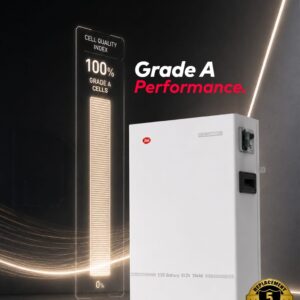 Large-capacity 16kWh 48V lithium battery designed for extended backup and high-capacity solar energy-storage applications.